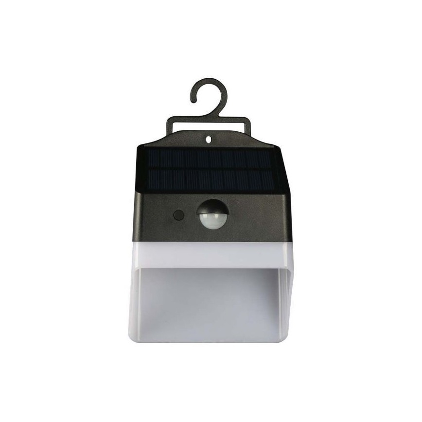 LED Päikesepaneeliga seinavalgusti koos anduriga LED/2W/3,7V 4000K IP65 1200 mAh