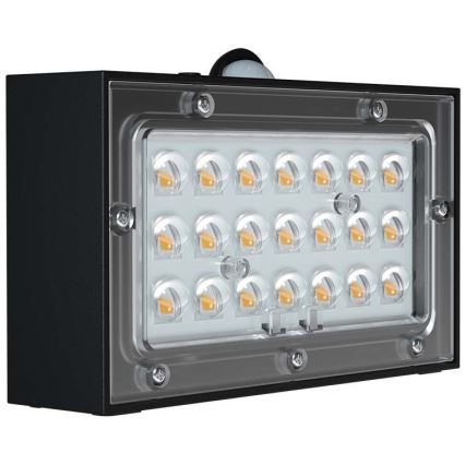 LED Päikesepaneeliga seinavalgusti koos anduriga LED/3W/3,7V 3000K/4000K IP65 must