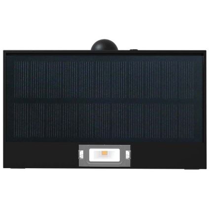 LED Päikesepaneeliga seinavalgusti koos anduriga LED/3W/3,7V 3000K/4000K IP65 1200 mAh must