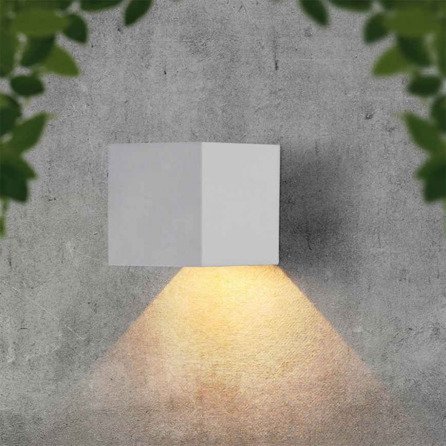 LED Päikesepaneeliga seinavalgusti koos anduriga LED/3W/3,7V IP65 4000K 2600 mAh valge