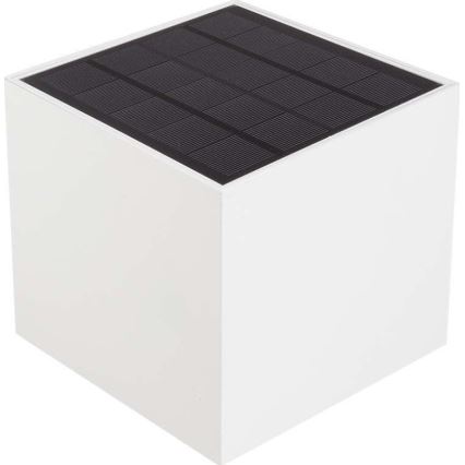 LED Päikesepaneeliga seinavalgusti koos anduriga LED/3W/3,7V IP65 4000K 2600 mAh valge