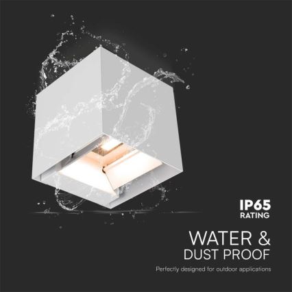 LED Päikesepaneeliga seinavalgusti koos anduriga LED/3W/3,7V IP65 4000K 2600 mAh valge