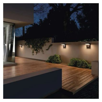 LED Päikesepaneeliga seinavalgusti koos anduriga LED/4,4W/3,7V 2200 mAh IP44