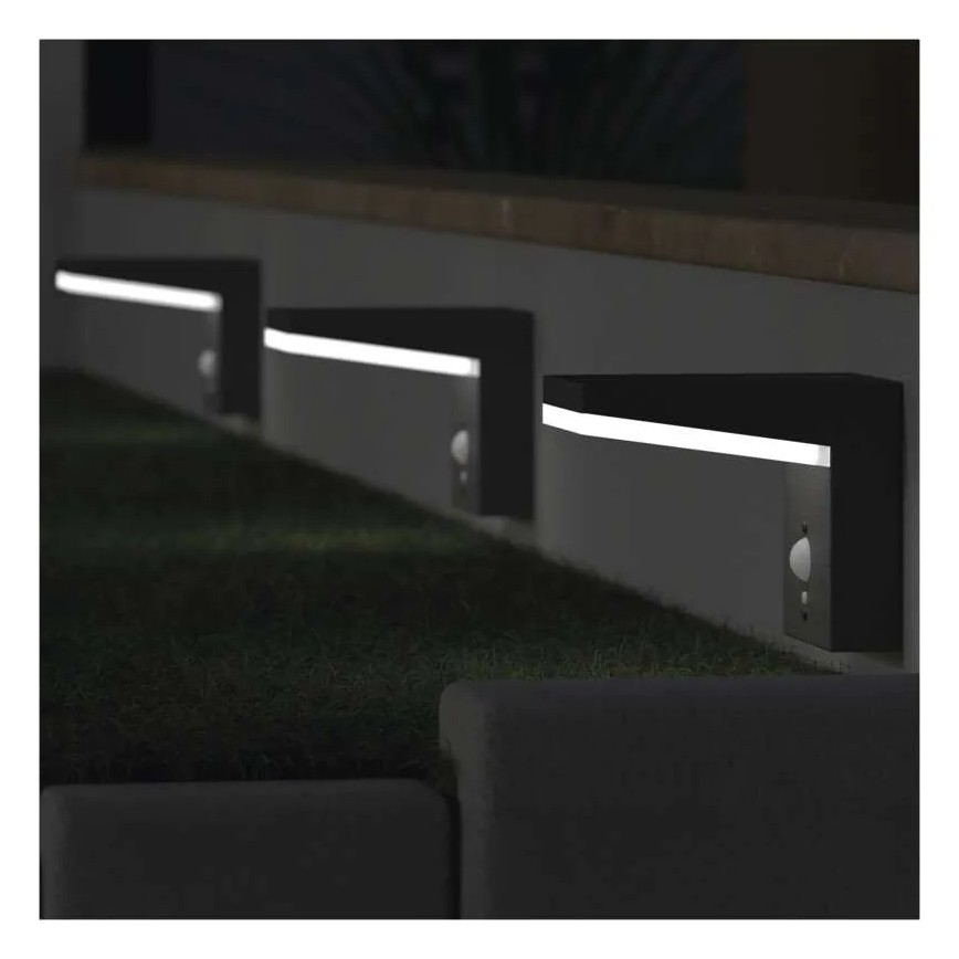 LED Päikesepaneeliga seinavalgusti koos anduriga LED/4,4W/3,7V 2200 mAh IP44