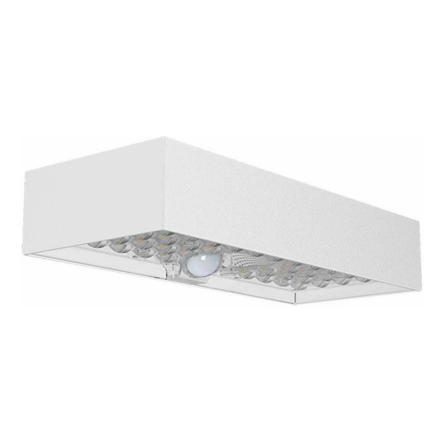 LED Päikesepaneeliga seinavalgusti koos anduriga LED/6W/3,7V IP65 4000K 3000 mAh valge