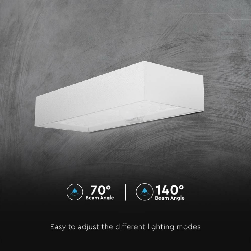 LED Päikesepaneeliga seinavalgusti koos anduriga LED/6W/3,7V IP65 4000K 3000 mAh valge