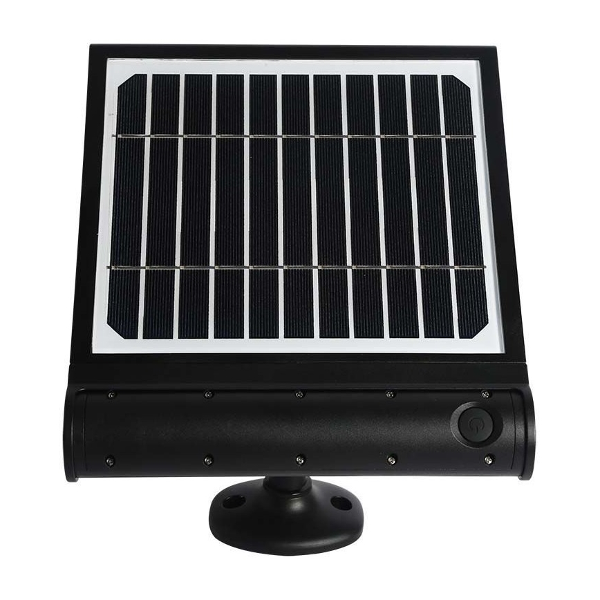 LED Päikesepaneeliga seinavalgusti koos anduriga LED/8W/3,7V IP65 6000K 4000 mAh