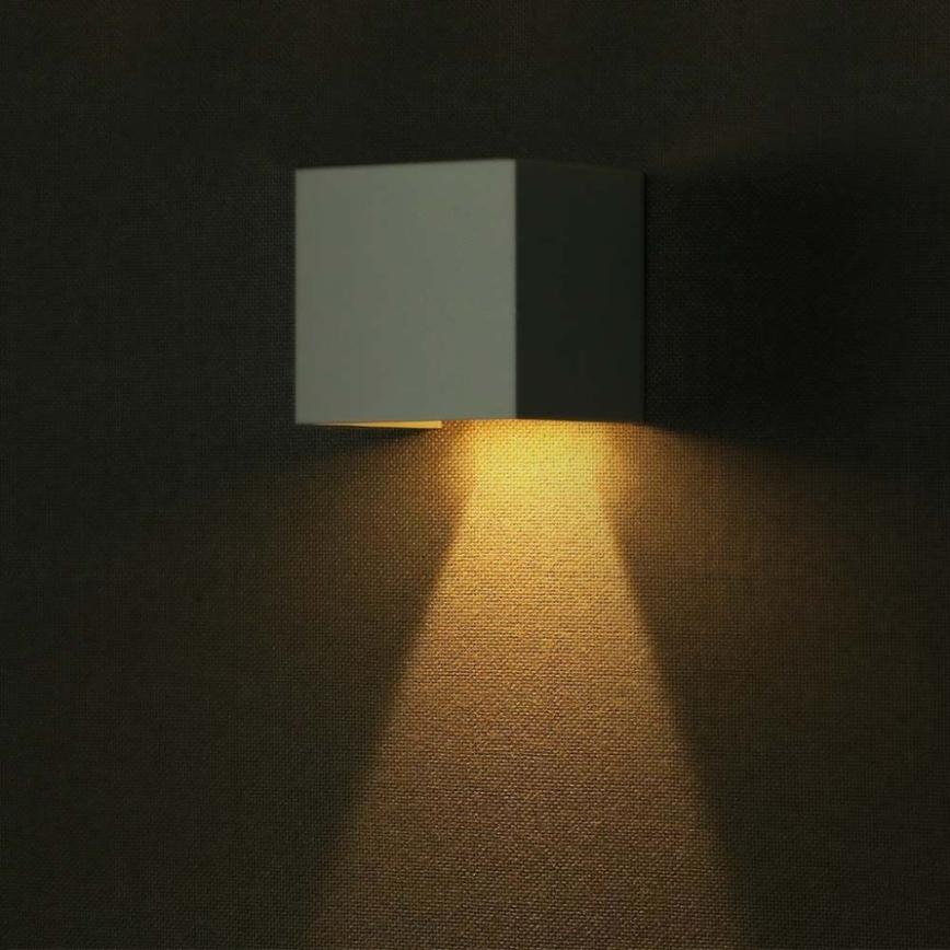 LED Päikesepaneeliga seinavalgusti koos anduriga LED/9W/3,7V IP65 3000K valge