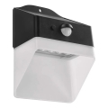 LED Päikesepaneeliga seinavalgusti koos anduriga LUMI LED/3,7W IP65 must