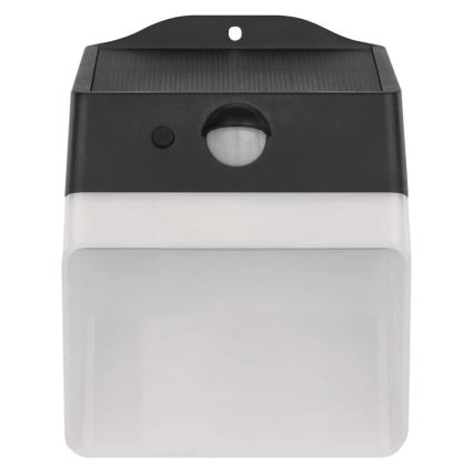 LED Päikesepaneeliga seinavalgusti koos anduriga LUMI LED/3,7W IP65 must