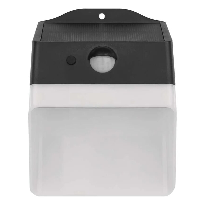 LED Päikesepaneeliga seinavalgusti koos anduriga LUMI LED/3,7W IP65 must
