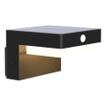 LED Päikesepaneeliga seinavalgusti koos anduriga MALI LED/4,5W/3,7V 2000 mAh IP44 must