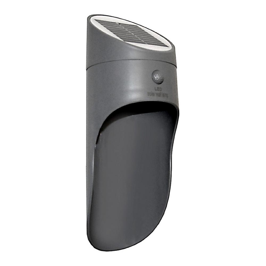 LED Päikesepaneeliga seinavalgusti koos anduriga PALESA LED/1W/3,7V IP65 1800 mAh hall