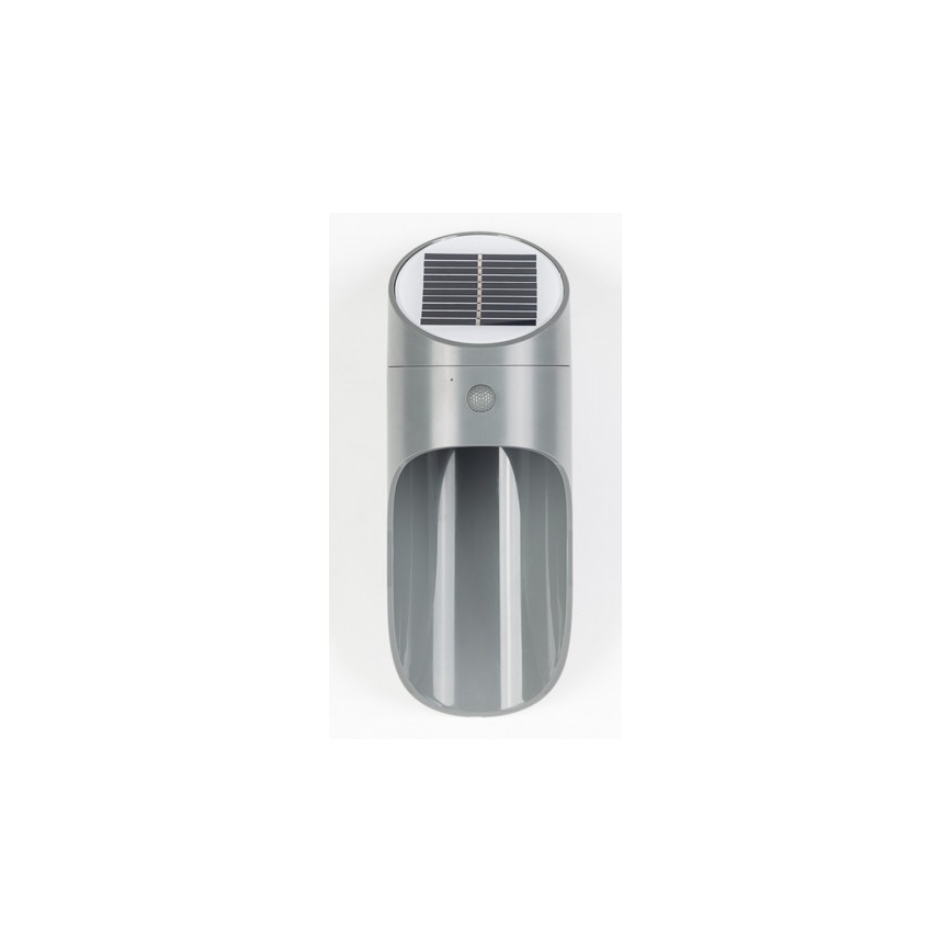 LED Päikesepaneeliga seinavalgusti koos anduriga PALESA LED/1W/3,7V IP65 1800 mAh hall