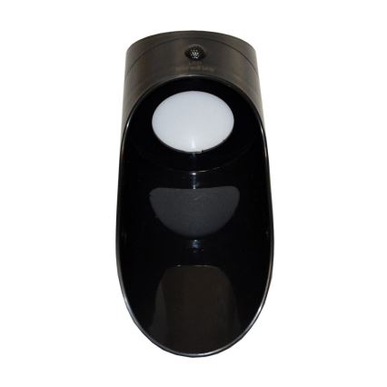 LED Päikesepaneeliga seinavalgusti koos anduriga PALESA LED/1W/3,7V IP65 1800 mAh must
