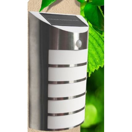 LED Päikesepaneeliga seinavalgusti koos anduriga SAFFO LED/3,7V 2000 mAh IP44