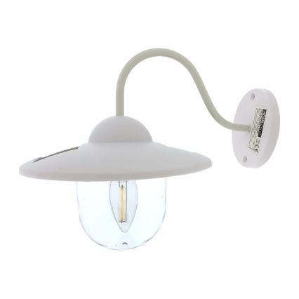 LED Päikesepaneeliga seinavalgusti LED/0,5W/1,2V IP44 valge