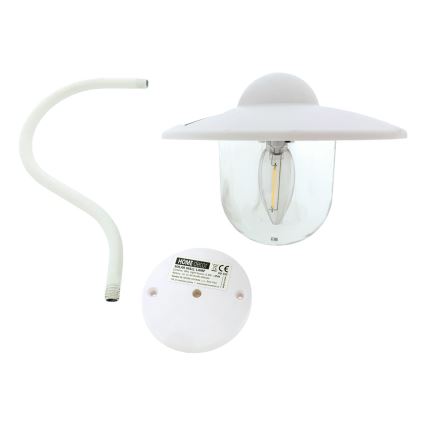 LED Päikesepaneeliga seinavalgusti LED/0,5W/1,2V IP44 valge