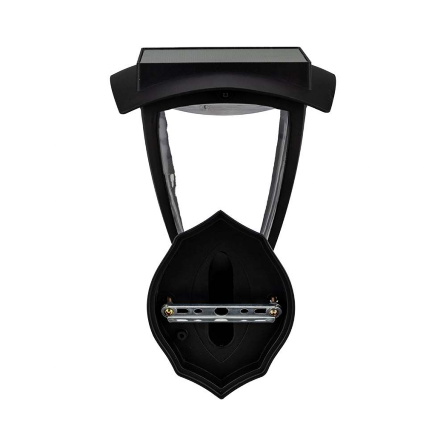 LED päikesepaneeliga seinavalgusti LED/2W/3,7V 3000/6000K IP65 2200 mAh must