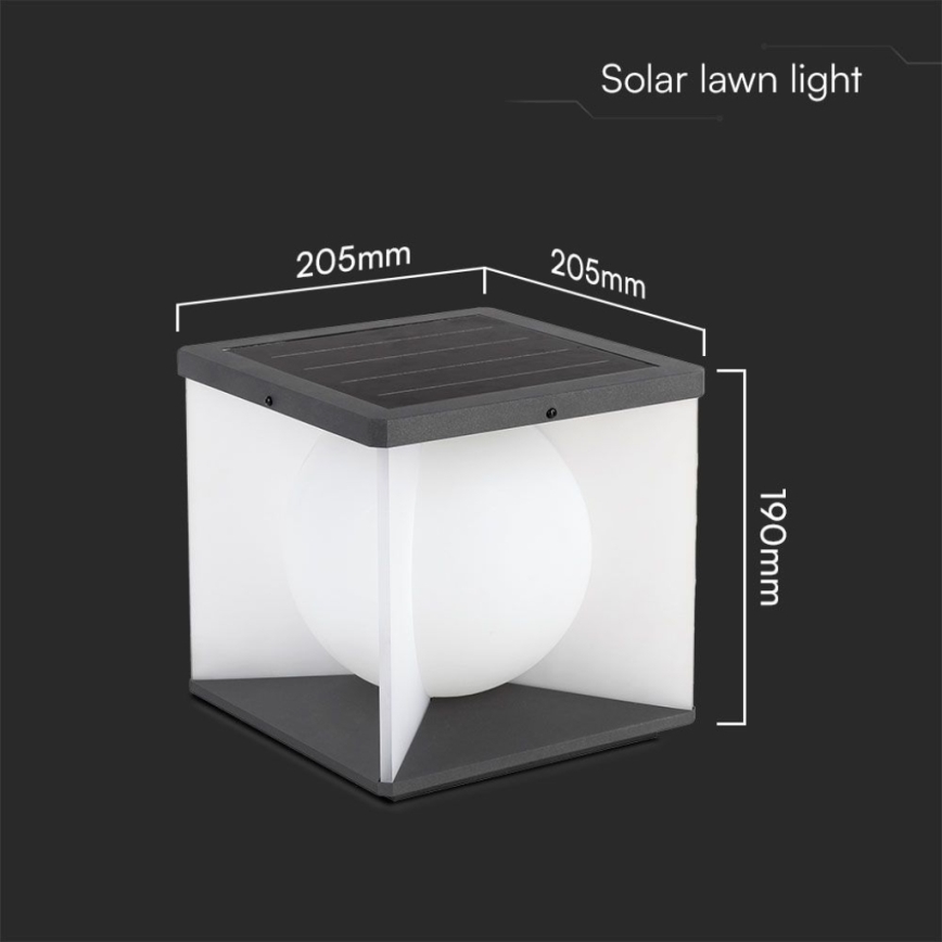 LED Hämardatav päikesepaneeliga Seinavalgusti LED/3W/3,7V IP65 3000K + kaugjuhtimispult