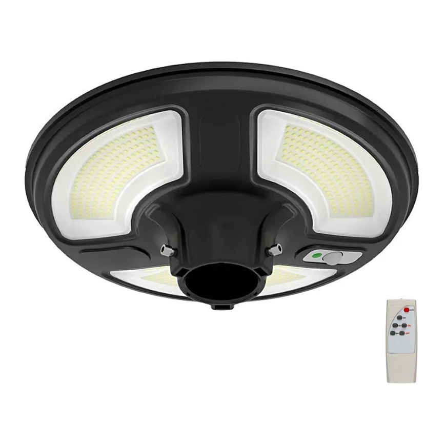 LED Päikesepaneeliga tänavalamp koos anduriga LED/10W/3,2V 6500K IP65 25000 mAh + kaugjuhtimispult