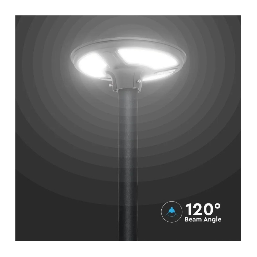 LED Päikesepaneeliga tänavalamp koos anduriga LED/10W/3,2V 6500K IP65 25000 mAh + kaugjuhtimispult