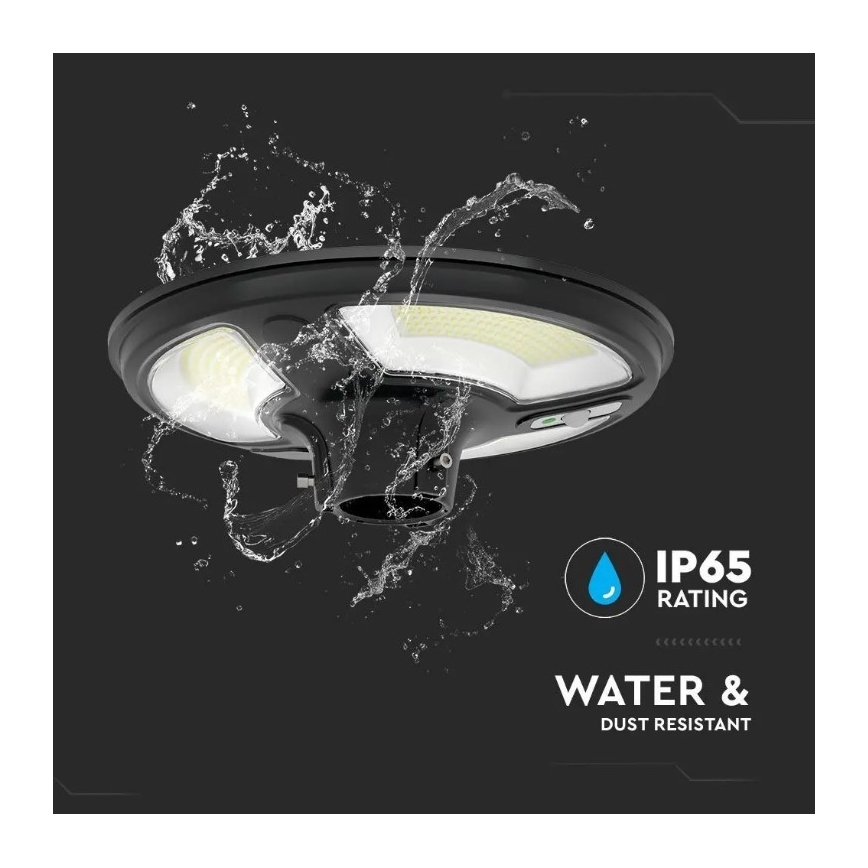 LED Päikesepaneeliga tänavalamp koos anduriga LED/10W/3,2V 6500K IP65 25000 mAh + kaugjuhtimispult
