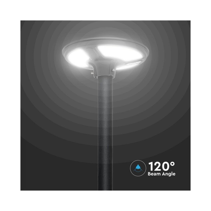 LED Päikesepaneeliga tänavalamp koos anduriga LED/10W/3,2V IP65 4000K 15000 mAh + kaugjuhtimispult