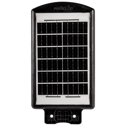 LED Hämardatav päikesepaneeliga tänavavalgusti koos anduriga LED/120W/6V 6500K IP65 must + kaugjuhtimispult