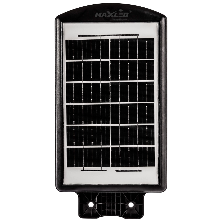 LED Hämardatav päikesepaneeliga tänavavalgusti koos anduriga LED/120W/6V 6500K IP65 must + kaugjuhtimispult