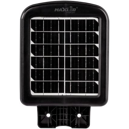 LED Hämardatav päikesepaneeliga tänavavalgusti koos anduriga LED/150W/6V 6500K IP65 must + kaugjuhtimispult