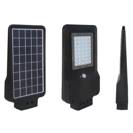 LED Päikesepaneeliga tänavalamp koos anduriga LED/15W/7,4V 4000K IP65 10800 mAh