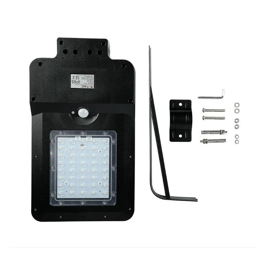 LED Päikesepaneeliga tänavalamp koos anduriga LED/15W/7,4V 6000K IP65 10800 mAh