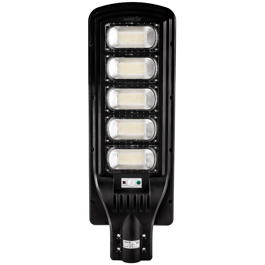LED Hämardatav päikesepaneeliga tänavavalgusti koos anduriga LED/300W/6V 6500K IP65 must + kaugjuhtimispult