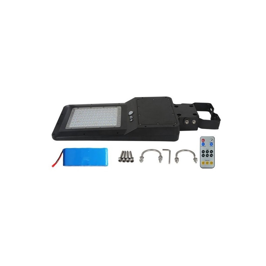 LED Päikesepaneeliga tänavalamp koos anduriga LED/40W/9,6V IP65 4000K + kaugjuhtimispult