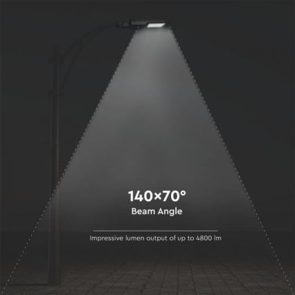 LED Päikesepaneeliga tänavalamp koos anduriga LED/40W/9,6V IP65 6000K 12000 mAh + kaugjuhtimispult