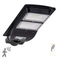LED Päikesepaneeliga tänavalamp koos anduriga STREET 2xLED/6W/3,2V 12000 mAh IP65 + kaugjuhtimispult