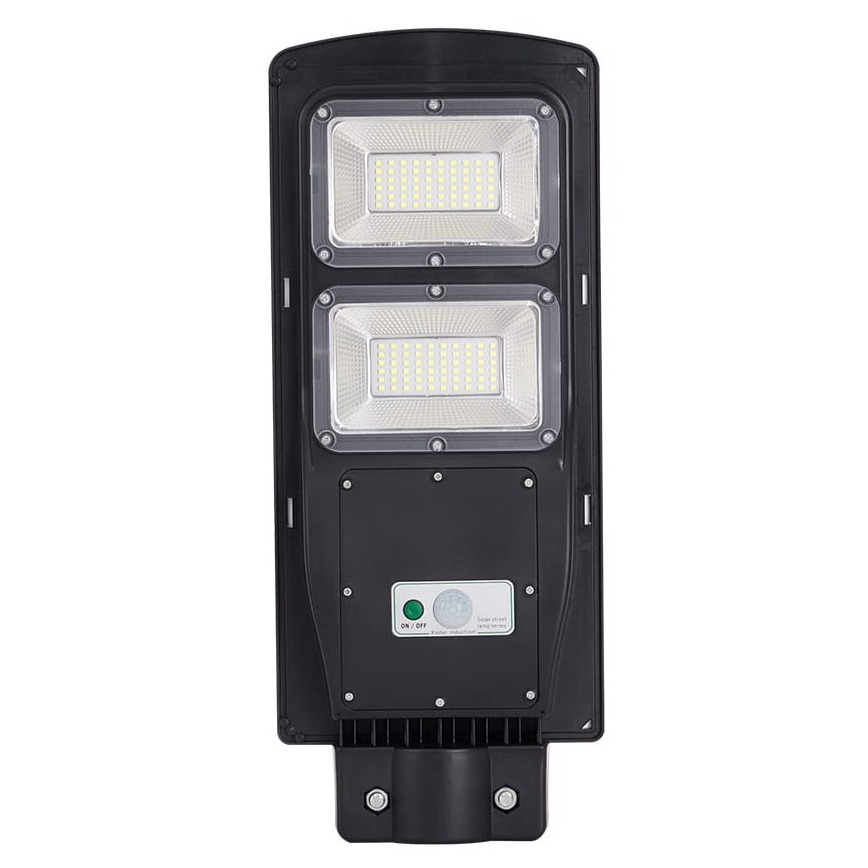 LED Päikesepaneeliga tänavalamp koos anduriga STREET 2xLED/6W/3,2V 12000 mAh IP65 + kaugjuhtimispult