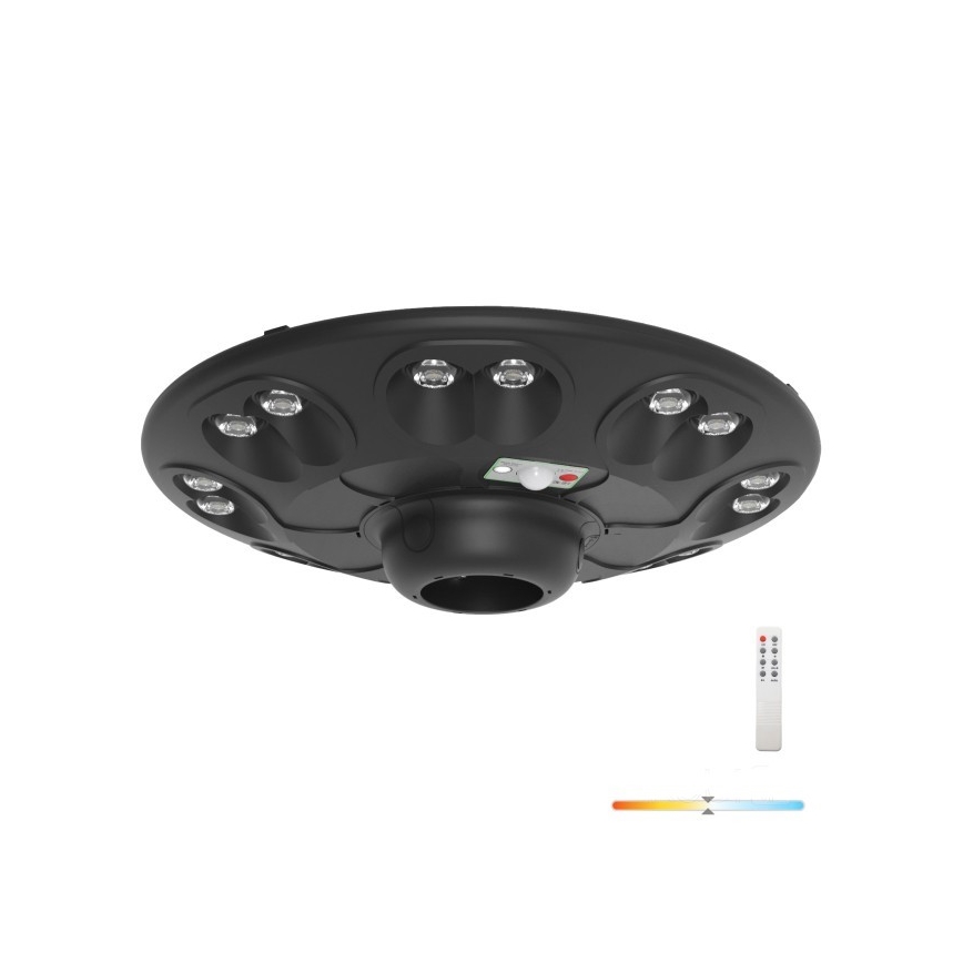 LED Päikesepaneeliga tänavalamp liikumisanduriga LUVIA LED/15W/3,2V 4000K IP54 5400 mAh + kaugjuhtimispult
