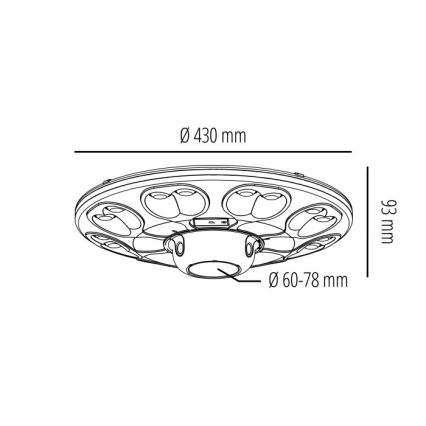 LED päikese tänavavalgusti anduriga LUVIA LED/15W/3,2V 4000K IP54 5400 mAh + kaugjuhtimispult