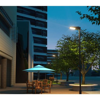 LED hämardatav päikesepaneeliga tänavavalgusti anduriga STREET LED/30W/9,6V 3000/4000K 6000 mAh IP65 + kaugjuhtimispult