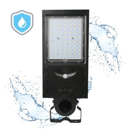 LED hämardatav päikesepaneeliga tänavavalgusti anduriga STREET LED/30W/9,6V 3000/4000K 6000 mAh IP65 + kaugjuhtimispult