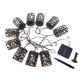 LED Päikesepaneeliga valguskett 10xE12/3,65m 600 mAh IP44 soe valge