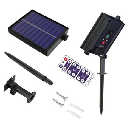 LED Päikesepaneeliga valguskett 10xLED/0,5/4,5V 12 m 3000K IP44 1200 mAh + kaugjuhtimispult