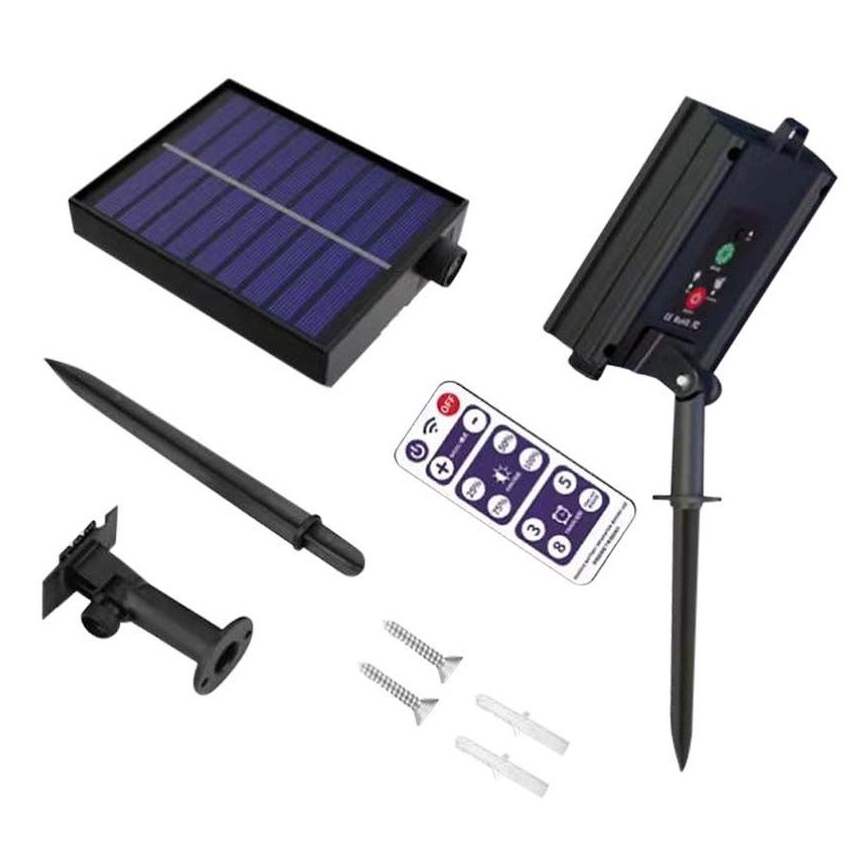 LED Päikesepaneeliga valguskett 10xLED/0,5/4,5V 12 m 3000K IP44 1200 mAh + kaugjuhtimispult