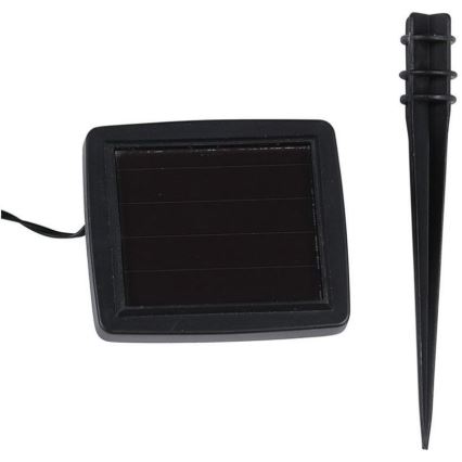 LED Päikesepaneeliga valguskett 10xLED/1W/1,2V 1xAA 2 m IP44 3000K 300 mAh