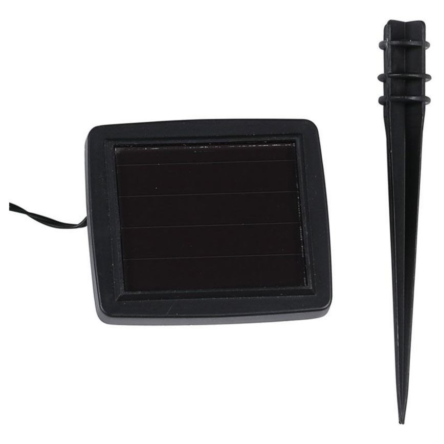 LED Päikesepaneeliga valguskett 10xLED/1W/1,2V 1xAA 2 m IP44 3000K 300 mAh