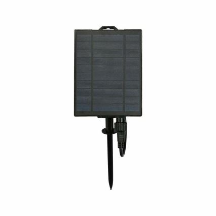 LED Päikesepaneeliga valguskett 15xLED/0,2W/3,7V 15,6 m 3000K IP44 2400 mAh