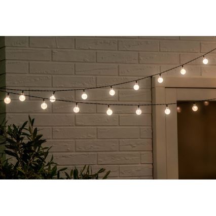LED Päikesepaneeliga valguskett 6,9m 50xLED/1,2V