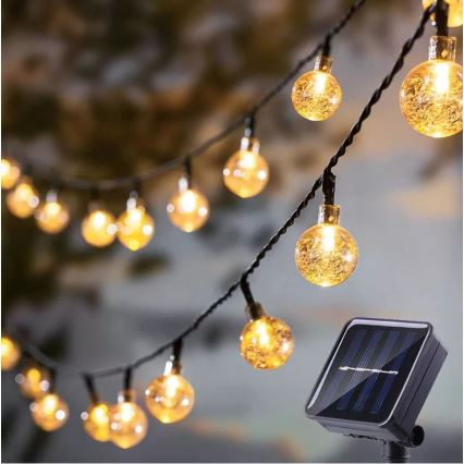 LED Päikesepaneeliga valguskett 6,9m 50xLED/1,2V